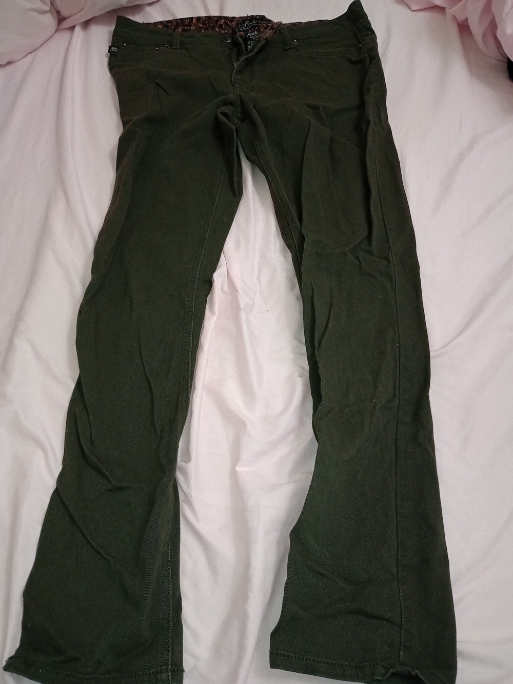 Women’s Olive Boot-Cut Pants
